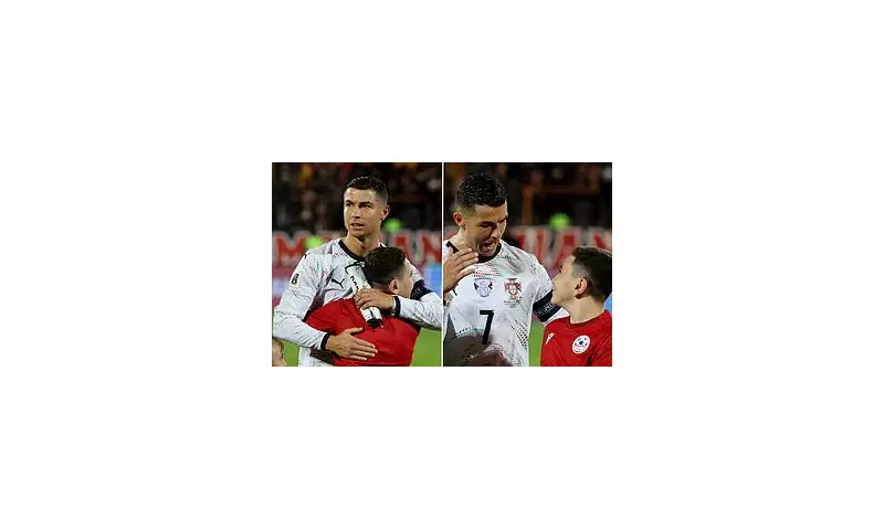 Cristiano Ronaldo's Heartwarming Gesture Leaves Young Mascot in Tears Before Portugal Match | Daily Mail