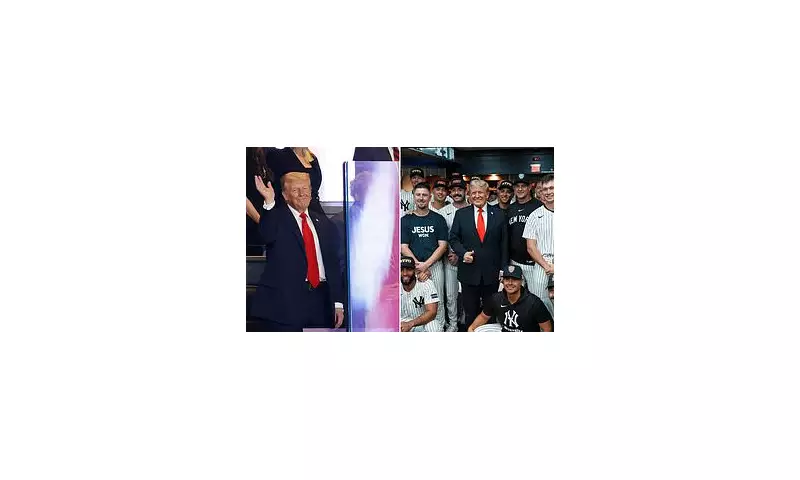 Donald Trump Attends Yankees Game with Entourage Including Charlie Kirk | Daily Mail