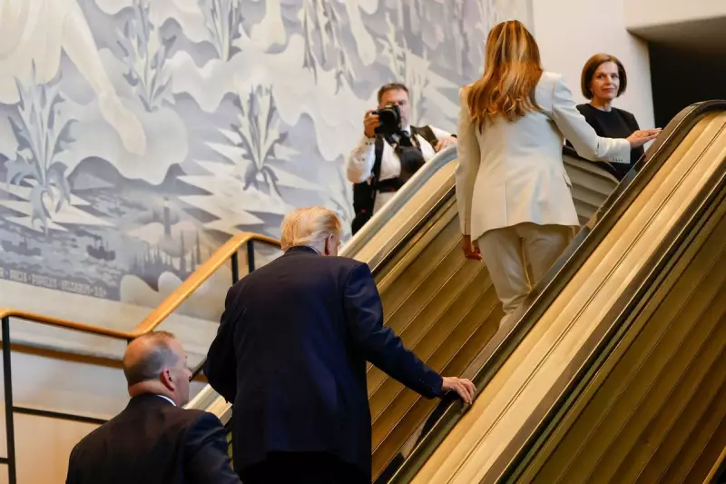 Donald Trump's Bizarre UN Escalator Rant: 'Melania Would Be My Beautiful Hostage'