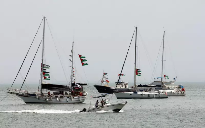 Gaza Aid Flotilla with Greta Thunberg Attacked by Drones in Tunisian Port | The Guardian