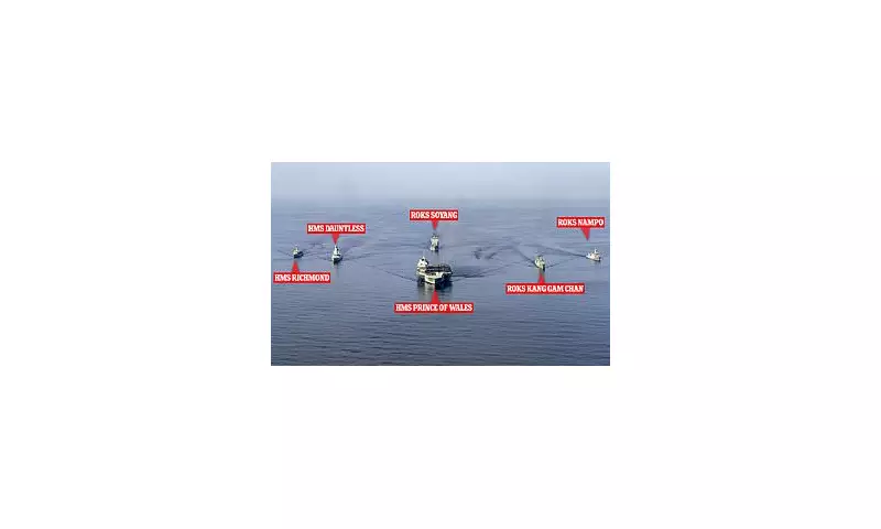 HMS Prince Wales Leads UK's Mighty Naval Show of Force Alongside South Korea in Tense Indo-Pacific