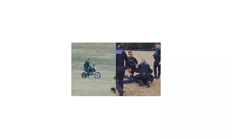 Instant Karma: Reckless Motorbike Yob Faces Swift Justice After Park Chaos in Westminster