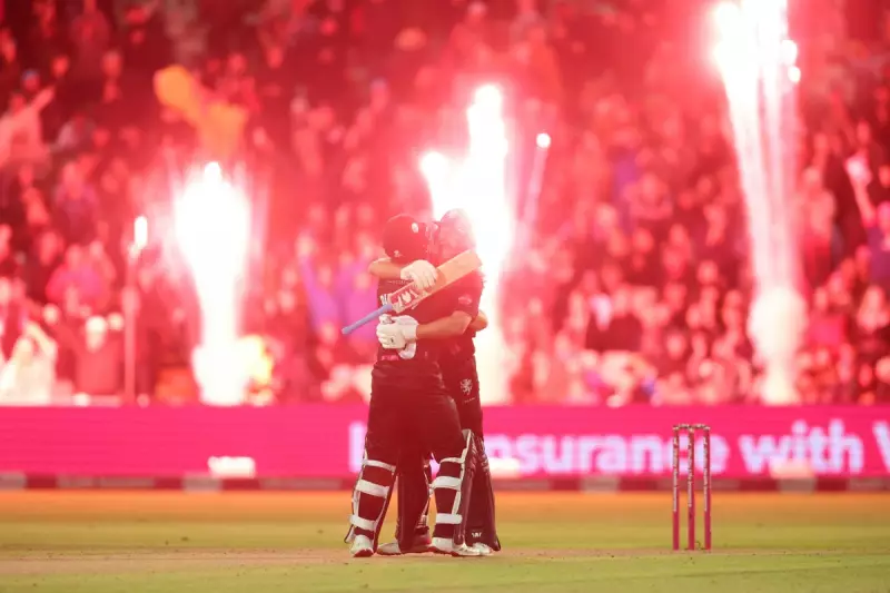 James Vince Smashes Record-Breaking 187 as Hampshire Demolish Somerset in Vitality Blast Thriller