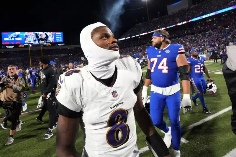 Lamar Jackson Shoves Fan in Heated Ravens vs Bills Clash | NFL Security Breach