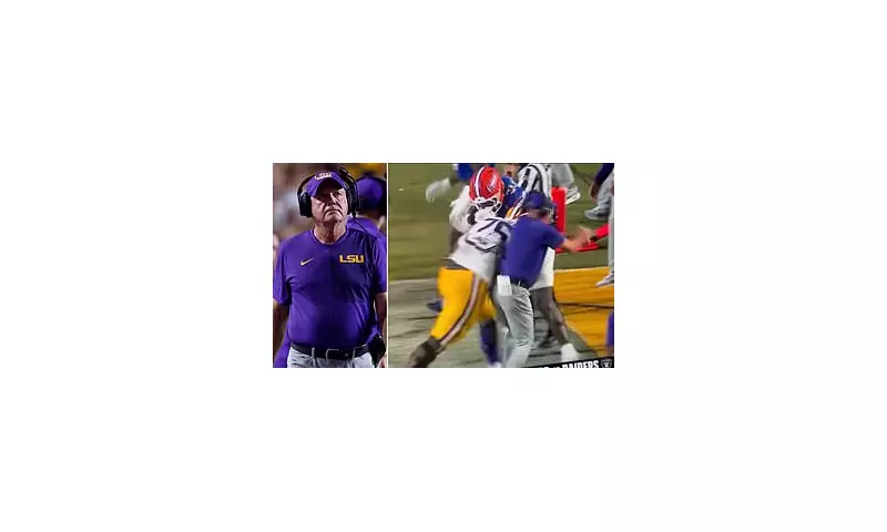 LSU and Florida Clash Erupts in Tunnel Scuffle: Coach Brian Kelly Allegedly Struck in Heated Post-Match Altercation