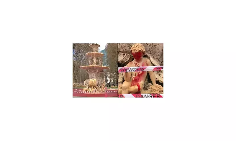 Melbourne's Historic Hochgurtel Fountain Vandalised in Brazen Graffiti Attack | Daily Mail