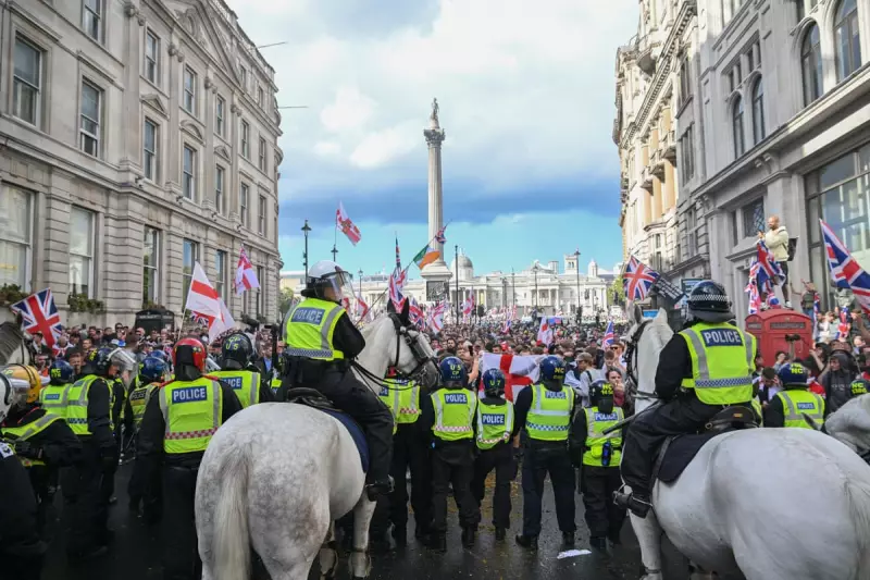 Met Police Kettle Counter-Protesters as Far-Right Groups Mount Westminster Show of Force