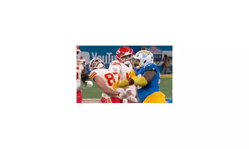NFL Fury in Brazil: Travis Kelce Smacked in Face by Chargers' Teair Tart in Shocking On-Field Bust-Up