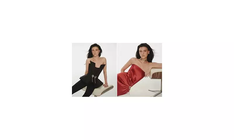 Nicola Peltz Beckham Stuns in Daring Plunging Corset for Genny's Glamorous New Campaign | Daily Mail