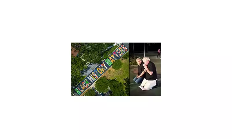 Pastor's Kneeling Protest Sparks Outrage Over Black History Mural Removal in West Midlands