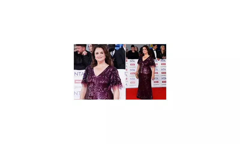 Ruth Jones Stuns in Glittering Purple Gown at NTAs Amid Split from Husband David Peet