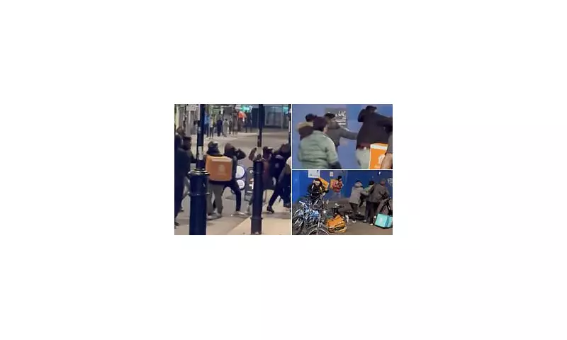 Shocking Ambush: Just Eat Delivery Drivers Savagely Attack Man & Steal His Bike in Broad Daylight | UK Crime Watch