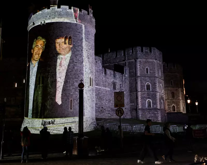Trump-Epstein Image Projected Onto Windsor Castle: Four Arrested Ahead of Presidential Visit | The Guardian