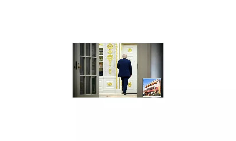 Trump's 'Gaudy' Gold Redecorated Oval Office Mercilessly Mocked as 'Vegas Casino' | Daily Mail