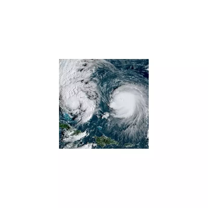 Twin Hurricanes Threaten Caribbean Paradise in Unprecedented Weather Event