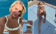 Abbie Quinnen Flaunts Incredible Abs & Toned Physique in Sexy Bikini on Mallorca Yacht Getaway