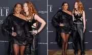 Alex Scott Stuns in Leather Mini Dress at ELLE Style Awards 2025 with Jess Glynne