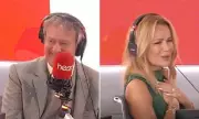 Amanda Holden's X-Rated Joke Leaves Hugh Bonneville Blushing on Heart Radio | Awkward On-Air Moment