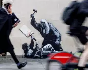 Court Staff Cover Up Banksy Artwork Depicting Judge Beating Protester | The Guardian