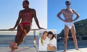 David Beckham Flaunts Ripped Physique in Red Speedos Aboard £16M Yacht as Son Cruz Follows in His Footsteps | Daily Mail