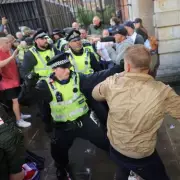 Far-Right Thugs Left Bloodied and Beaten After Violent Clash With Anti-Fascist Protesters in London