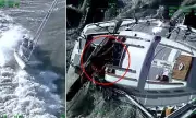 Heroic Coastguard's Daring Mid-Seastorm Rescue: Dramatic Footage Shows Race Against Time to Save Yacht Skipper