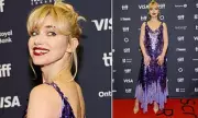 Imogen Poots Dazzles in Purple Sequin Gown at Toronto Film Festival | Hedda Gabler Premiere