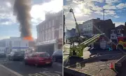 Inferno Engulfs Historic Cinema: Flames Rip Through Iconic Building Roof as Emergency Services Battle Blaze