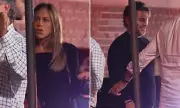 Jennifer Aniston and Beau Jim Curtis Step Out for Cosy Date Night at Exclusive LA Members' Club | Daily Mail