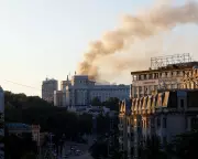 Kyiv in Flames: Russian Attack Kills Child and Sparks Government Building Inferno
