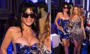 Lauren Sanchez Stuns in Daring Black Gown at Sydney Sweeney's Star-Studded Birthday Bash