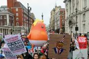 London Streets Packed as Massive Crowd Protests Donald Trump's UK Visit