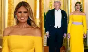 Melania Trump's Golden Gown Steals the Show at UK State Dinner: A Fashion Statement Fit for a Queen