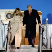 Melania Trump's Rare Mar-a-Lago PDA Moment with Donald Captivates Onlookers