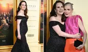 Michelle Dockery Glows in NYC with Baby Bump at Downton Abbey Premiere | Pregnant Star Shines