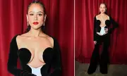 Nathalie Emmanuel Stuns in Daring Harris Reed Gown at London Fashion Week | Daily Mail