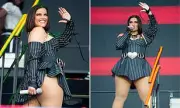 Nelly Furtado Stuns in London: Pop Icon Flaunts Age-Defying Figure in Daring Miniskirt at Superbloom