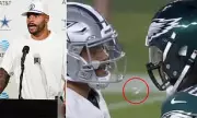 NFL Spitting Scandal: Eagles' Jalen Carter and Cowboys' Dak Prescott in Heated Sideline Spat Leading to Ejection | Daily Mail