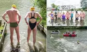 Olympic Swimmers Brave Raw Sewage in Thames Protest Swim Against Pollution