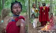 Pregnant 'Handmaid' of African Tribe Found in Scottish Woods | Exclusive Daily Mail Report