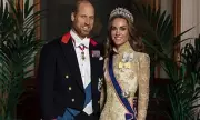 Princess Kate Stuns in Diana's Lover's Knot Tiara at Lavish State Banquet with Trump | Royal Fashion Triumph