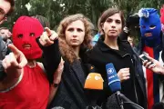 Pussy Riot Members Jailed for Anti-War Performance in Russian Supermarket