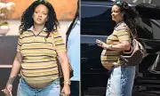 Rihanna's Maternity Style: Pregnant Star Rocks Cropped Top in London Ahead of Second Baby's Arrival