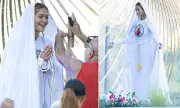 Rita Ora Sparks Devotion and Debate in Ethereal Virgin Mary-Inspired Robes at Wireless Festival