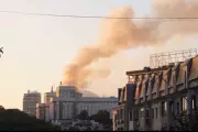 Russia Launches Devastating Missile Barrage on Kyiv Government District | Exclusive Video