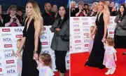 Stacey Solomon's Mini-Me Moment! Adorable Daughters Rose & Belle Twin in Matching Dresses for NTAs