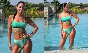 Tulisa Turns Up The Heat! N-Dubz Star Sizzles In Skimpy Turquoise Bikini On Mediterranean Getaway | Daily Mail