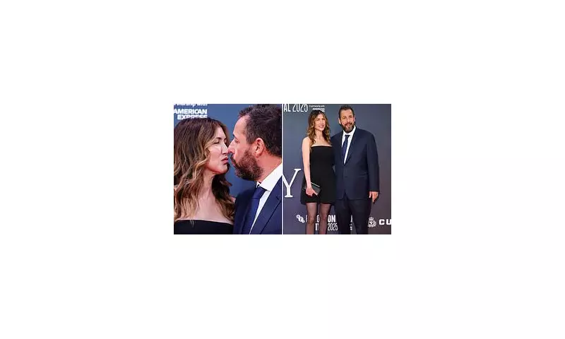 Adam Sandler's Awkward Red Carpet Moment: Comedian's Peculiar Kiss with Wife Jackie Goes Viral at Spaceman Premiere