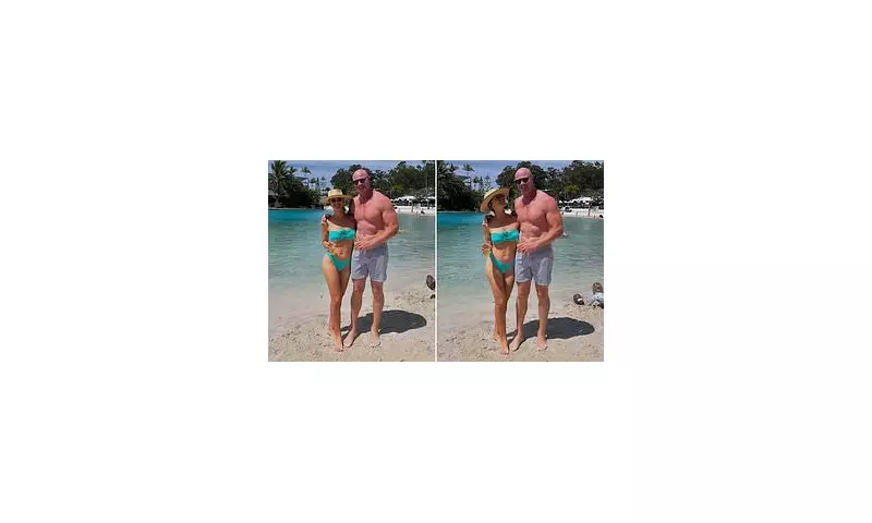 AFL Power Couple Barry Hall and Lauren Brant Showcase Incredible Fitness Transformation in Stunning Beach Photoshoot