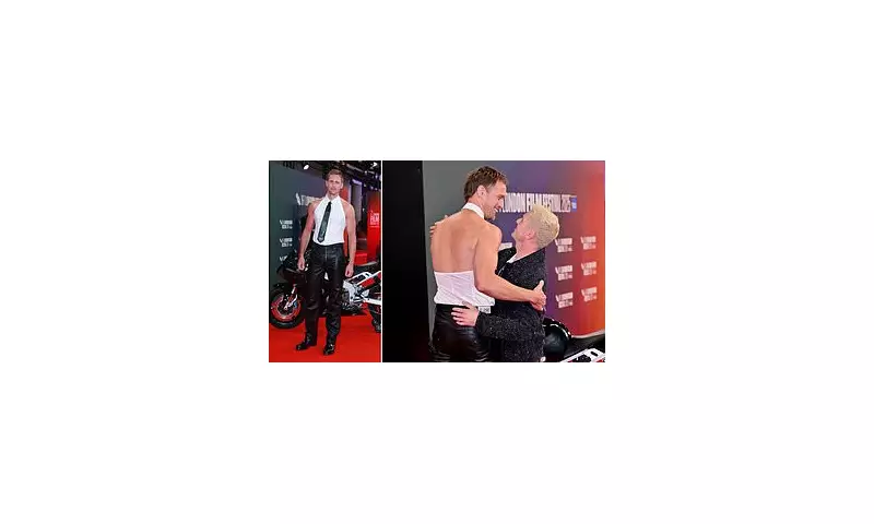 Alexander Skarsgård Stuns in Daring Backless Halterneck at BDSM Film Premiere